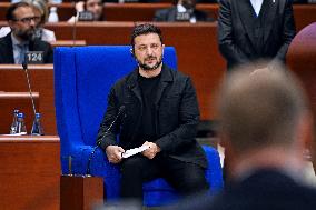 President Zelensky at the Council of Europe - Strasbourg