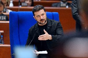 President Zelensky at the Council of Europe - Strasbourg