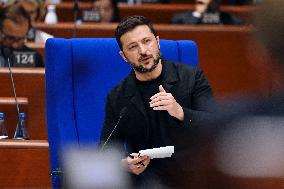 President Zelensky at the Council of Europe - Strasbourg