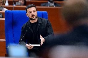 President Zelensky at the Council of Europe - Strasbourg