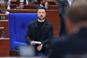President Zelensky at the Council of Europe - Strasbourg