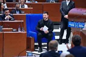 President Zelensky at the Council of Europe - Strasbourg