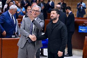 President Zelensky at the Council of Europe - Strasbourg