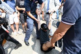 Extinction Rebellion Action Against Jeff Bezos’ Wedding - Venice