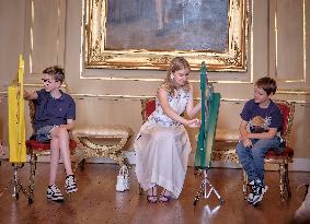 Princess Elisabeth Hosts Young Patients at Royal Palace - Brussels