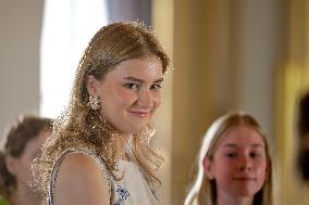 Princess Elisabeth Hosts Young Patients at Royal Palace - Brussels