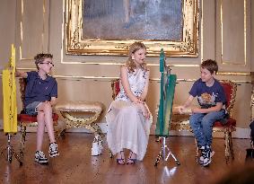 Princess Elisabeth Hosts Young Patients at Royal Palace - Brussels