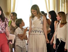 Princess Elisabeth Hosts Young Patients at Royal Palace - Brussels
