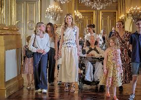 Princess Elisabeth Hosts Young Patients at Royal Palace - Brussels