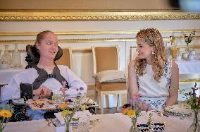Princess Elisabeth Hosts Young Patients at Royal Palace - Brussels