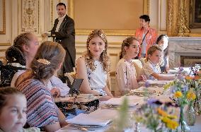 Princess Elisabeth Hosts Young Patients at Royal Palace - Brussels