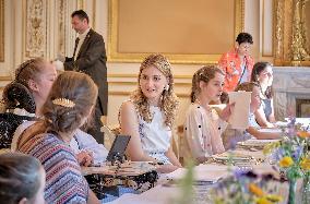 Princess Elisabeth Hosts Young Patients at Royal Palace - Brussels