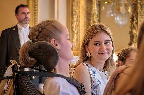 Princess Elisabeth Hosts Young Patients at Royal Palace - Brussels