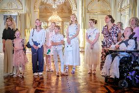 Princess Elisabeth Hosts Young Patients at Royal Palace - Brussels
