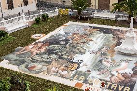 Carpet Made with Sand in The Church Square of La Orotava - Tenerife