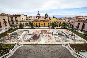 Carpet Made with Sand in The Church Square of La Orotava - Tenerife