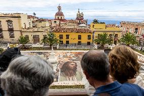 Carpet Made with Sand in The Church Square of La Orotava - Tenerife