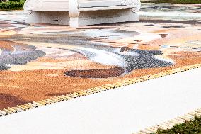 Carpet Made with Sand in The Church Square of La Orotava - Tenerife