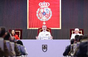 King Felipe Closes the XXVI General Staff Course - Madrid