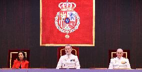 King Felipe Closes the XXVI General Staff Course - Madrid