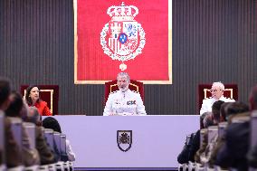 King Felipe Closes the XXVI General Staff Course - Madrid