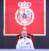 King Felipe Closes the XXVI General Staff Course - Madrid