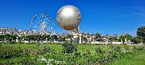 Olympic Cauldron In The Tuileries Gardens - Paris