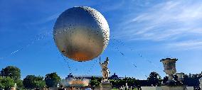 Olympic Cauldron In The Tuileries Gardens - Paris