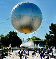 Olympic Cauldron In The Tuileries Gardens - Paris