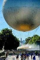 Olympic Cauldron In The Tuileries Gardens - Paris