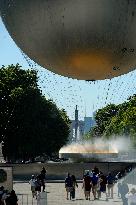 Olympic Cauldron In The Tuileries Gardens - Paris