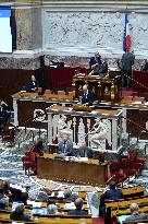 Debate At The National Assembly - Paris