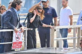 Rania of Jordan At Venice Airport