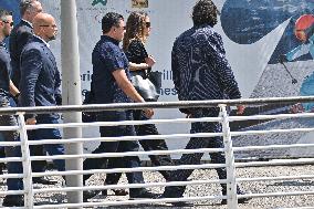 Rania of Jordan At Venice Airport