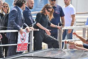 Rania of Jordan At Venice Airport