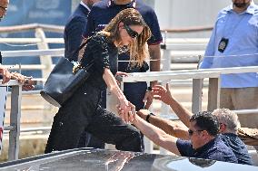 Rania of Jordan At Venice Airport