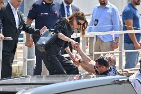 Rania of Jordan At Venice Airport