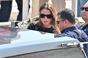 Rania of Jordan At Venice Airport