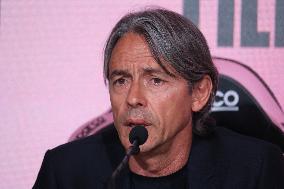 CALCIO - Serie B - Filippo Inzaghi new coach Palermo Calcio - Press Conference