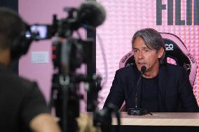 CALCIO - Serie B - Filippo Inzaghi new coach Palermo Calcio - Press Conference