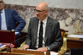 Debate At The National Assembly - Paris