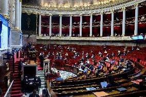 Debate At The National Assembly - Paris