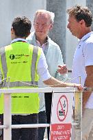 Eric Schmidt Former Google CEO At Venice Airport