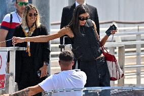 Sarah Staudinger and Ari Emanuel At Venice Airport