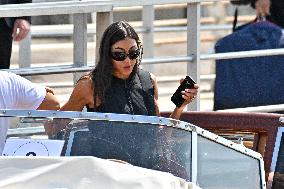 Sarah Staudinger and Ari Emanuel At Venice Airport