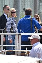 Lachlan Murdoch and Sarah Murdoch At Venice Airport