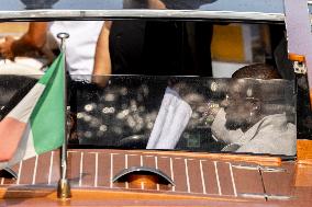 Usher Arrives at Their Hotel - Venice
