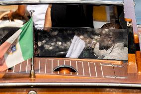 Usher Arrives at Their Hotel - Venice