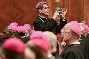 Pope Leo XIV Leads a Meditation as Part of Jubilee of Bishops - Vatican