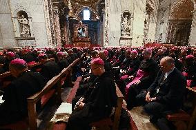 Pope Leo XIV Leads a Meditation as Part of Jubilee of Bishops - Vatican